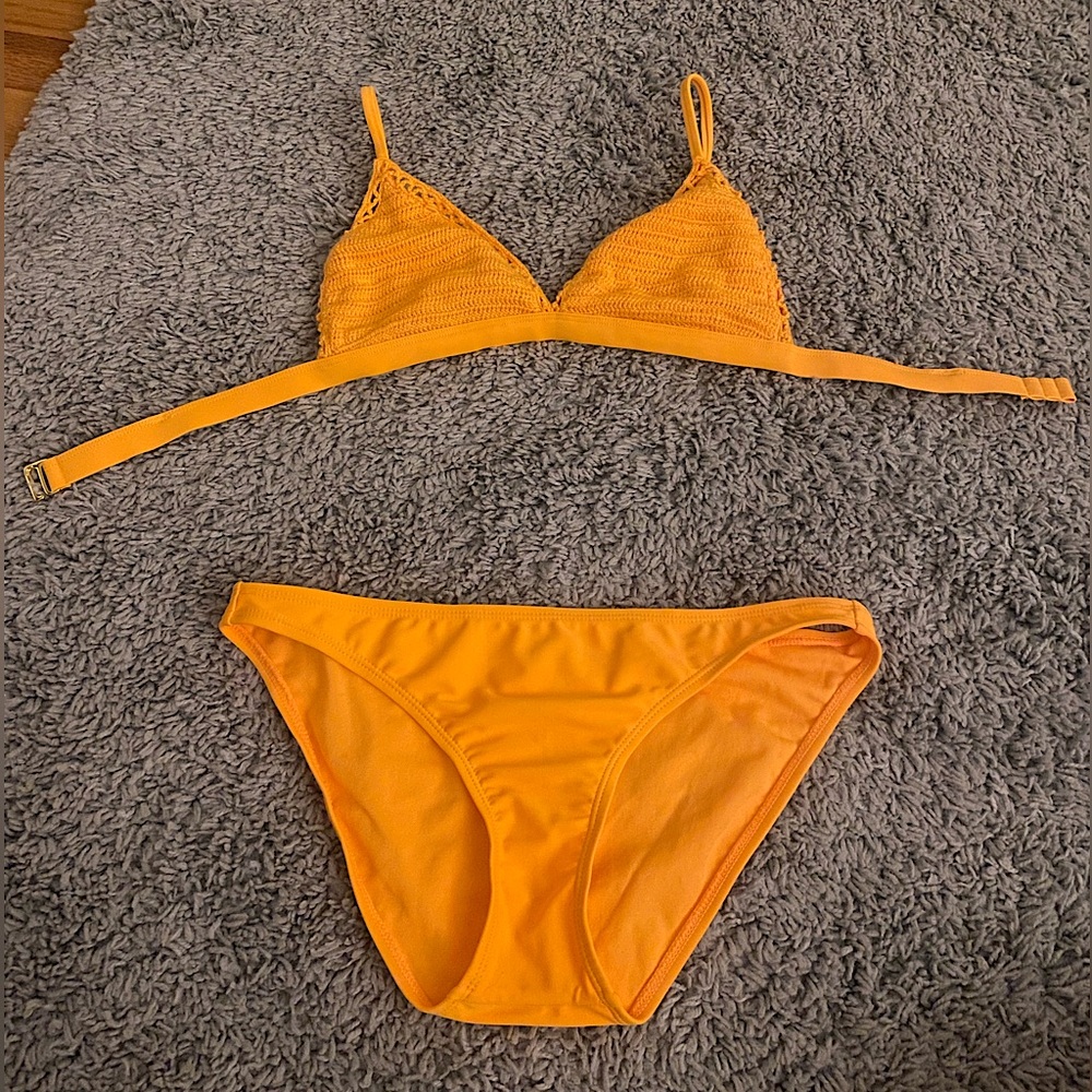 Hula Honey Orange Bikini Medium Set